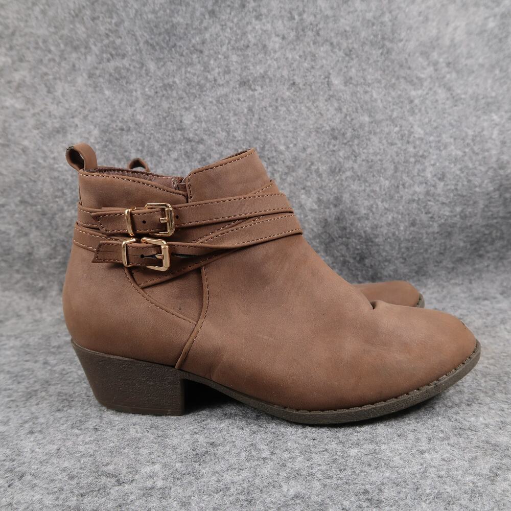 Lucky Top Shoes Kids Girls 1 Boots Ankle Booties Fashion Brown Western Casual
